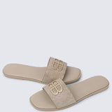 Ines Comfy Sandals In AlmondSandals - myballerine