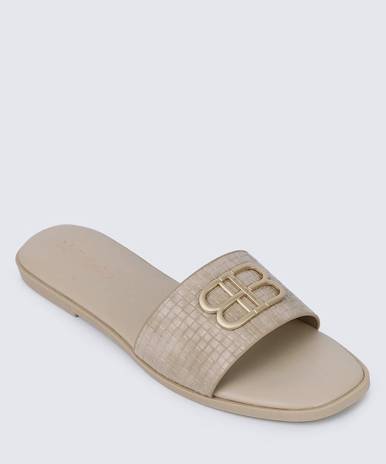 Ines Comfy Sandals In AlmondShoes - myballerine
