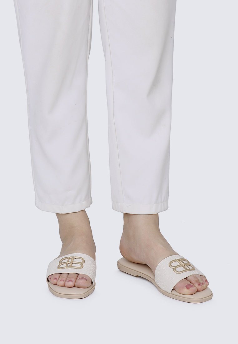 Ines Comfy Sandals In BeigeSandals - myballerine