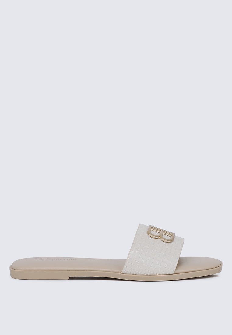 Ines Comfy Sandals In BeigeSandals - myballerine