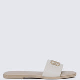 Ines Comfy Sandals In BeigeSandals - myballerine