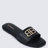 Ines Comfy Sandals In BlackSandals - myballerine