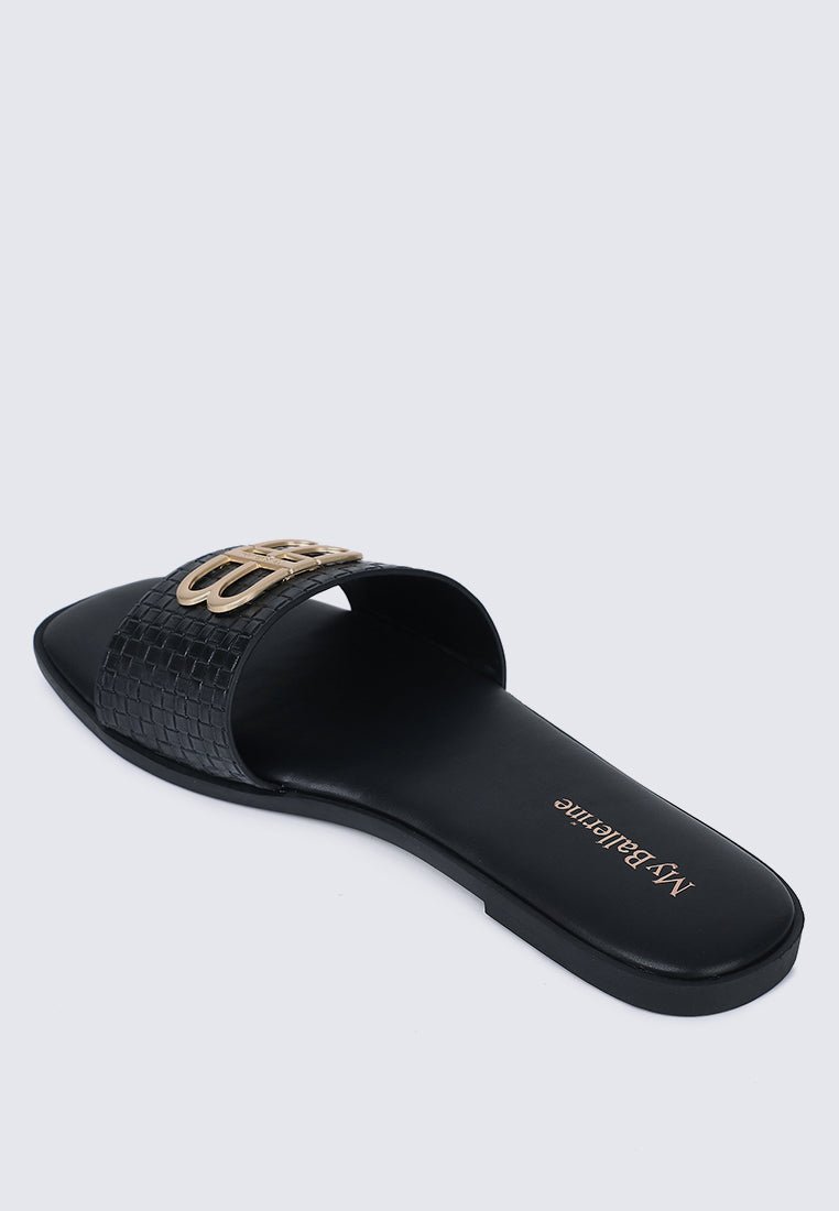 Ines Comfy Sandals In BlackSandals - myballerine