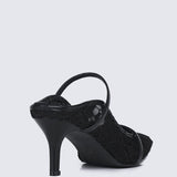 Isadora Comfy Heels In BlackHeels - myballerine
