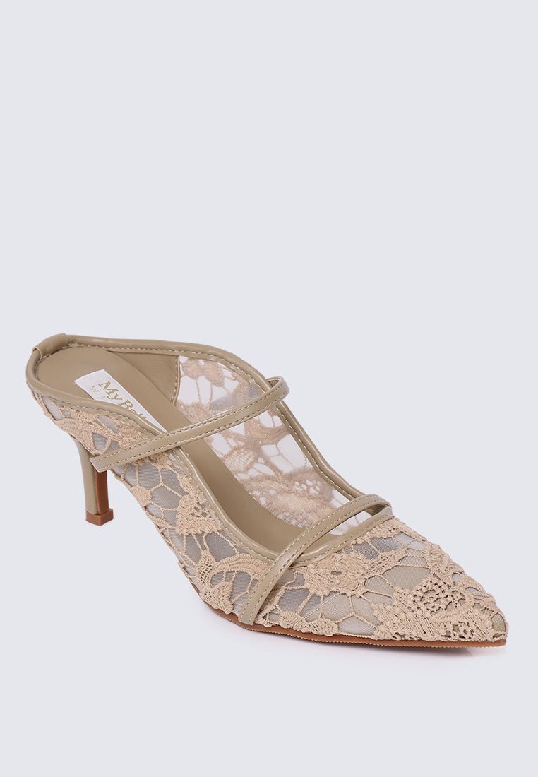 Isadora Comfy Heels In NudeHeels - myballerine