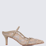 Isadora Comfy Heels In NudeHeels - myballerine