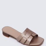 Isla Comfy Sandals In Rose GoldShoes - myballerine