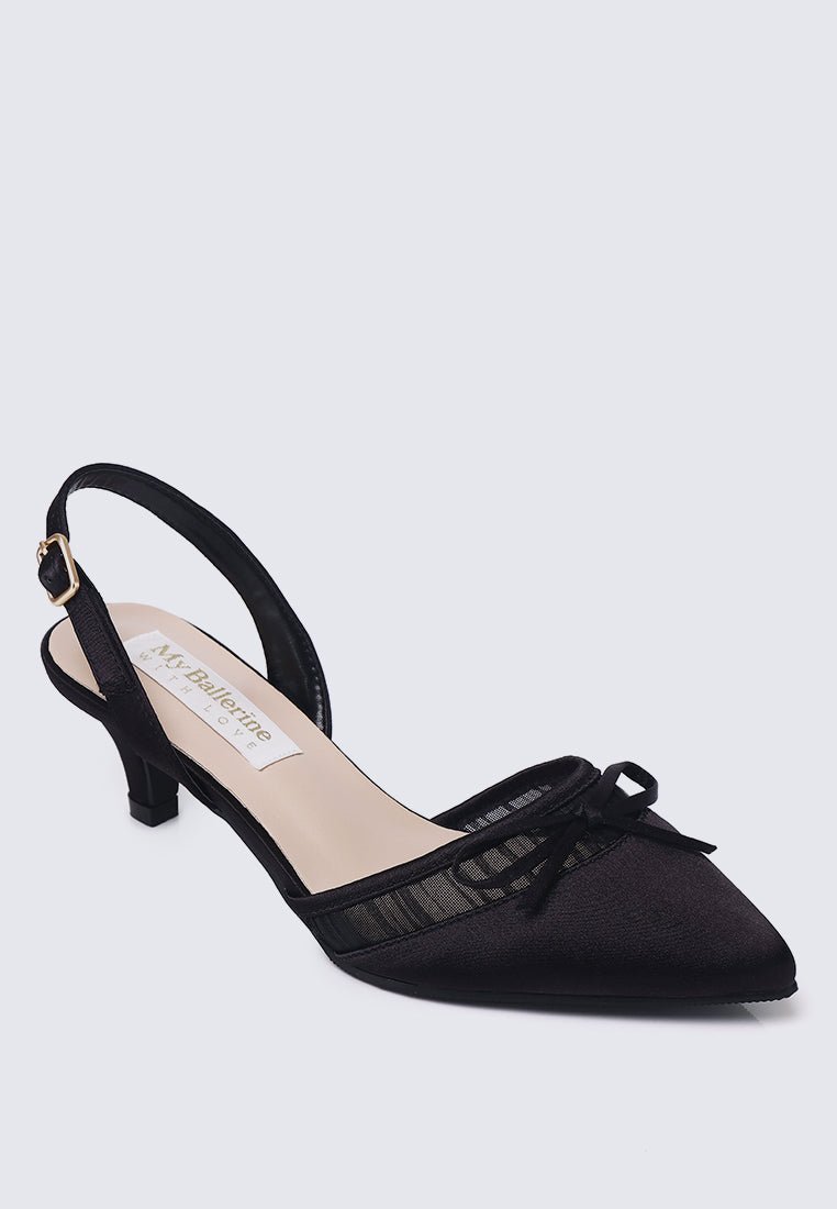 Ivelle Comfy Heels In Black Heels - myballerine
