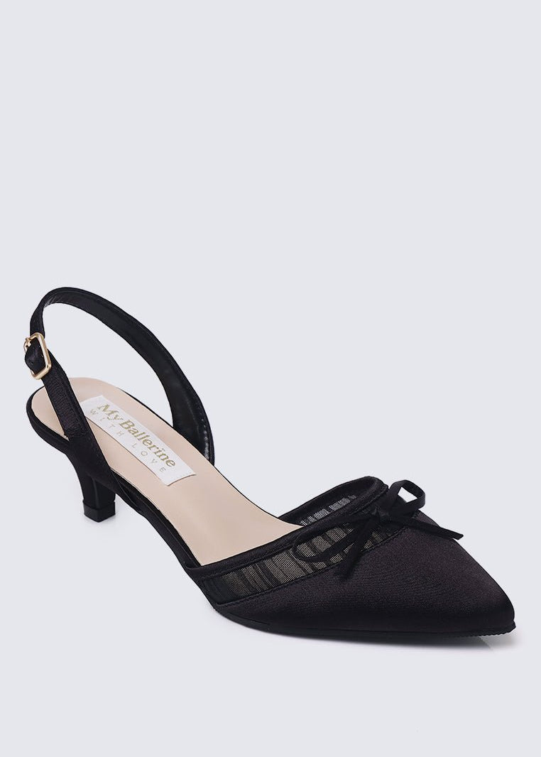 Ivelle Comfy Heels In BlackHeels - myballerine
