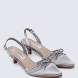 Ivelle Comfy Heels in Dusty BlueHeels - myballerine