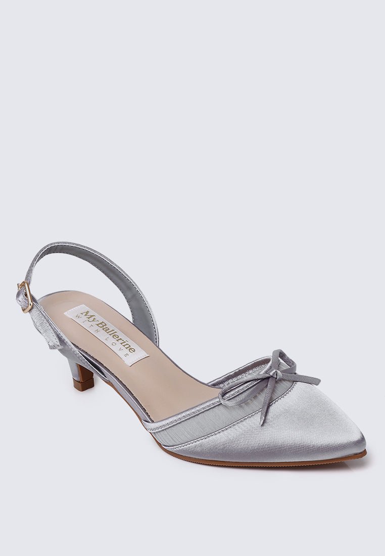 Ivelle Comfy Heels in Dusty BlueHeels - myballerine