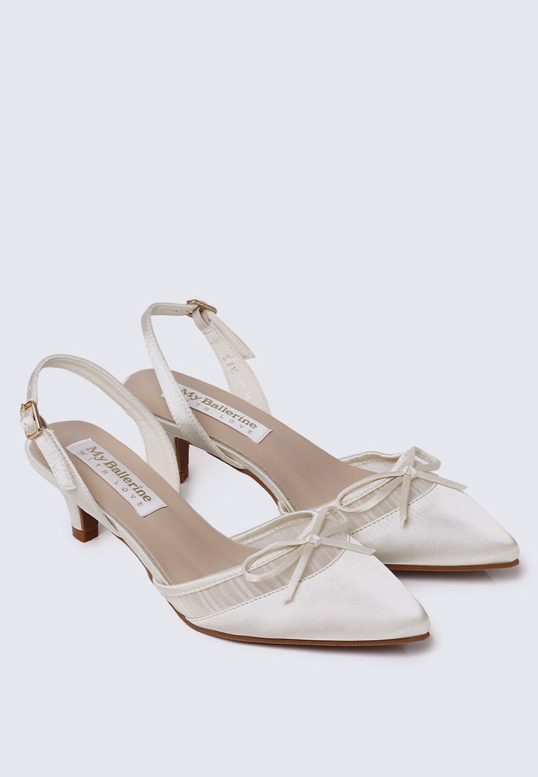 Ivelle Comfy Heels in IvoryHeels - myballerine