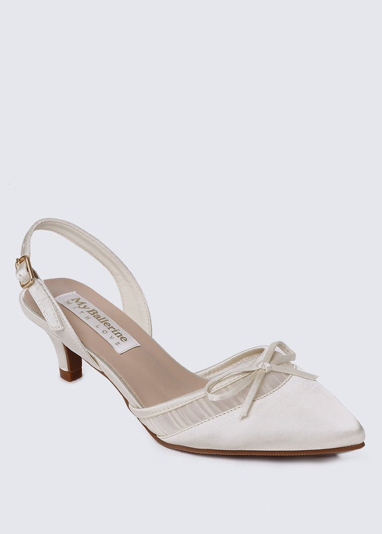 Ivelle Comfy Heels in IvoryHeels - myballerine