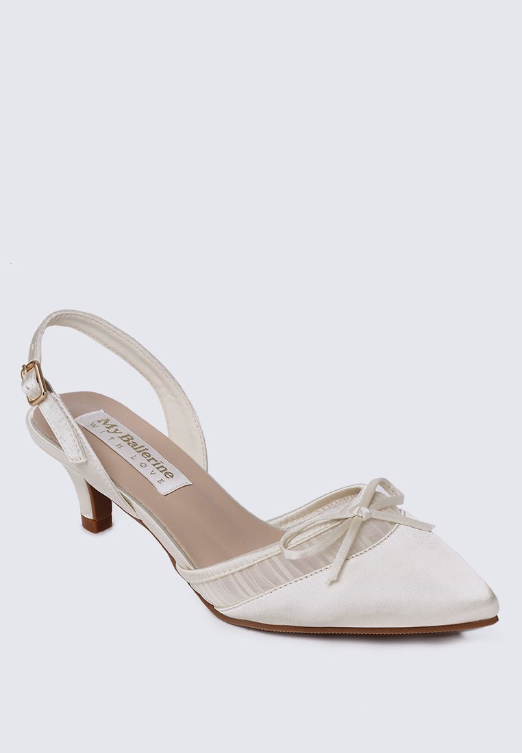 Ivelle Comfy Heels in IvoryHeels - myballerine