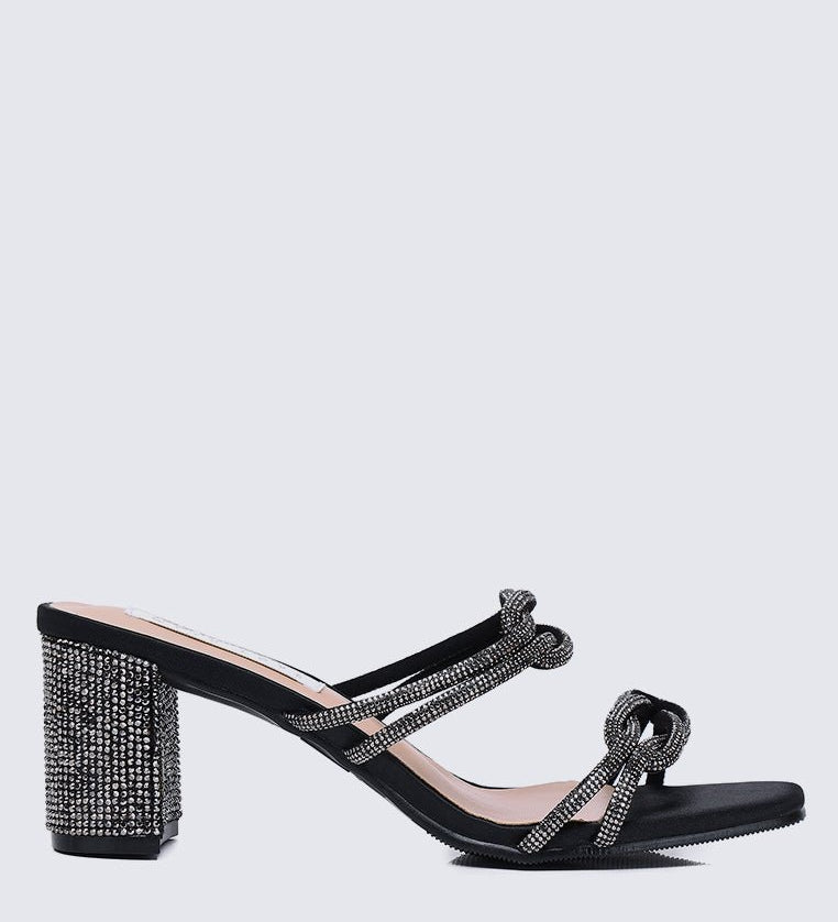 Jamila Comfy Heels In BlackShoes - myballerine