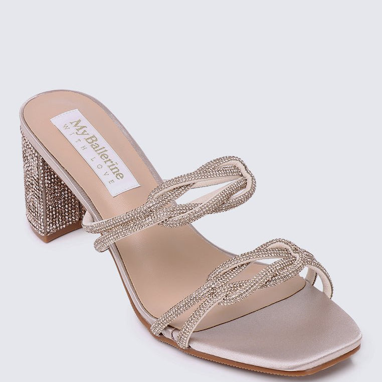 Jamila Comfy Heels In NudeShoes - myballerine