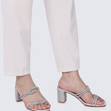 Jamila Comfy Heels In SilverShoes - myballerine