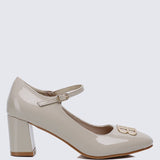 Jane WideFit Comfy Pumps In AlmondShoes - myballerine