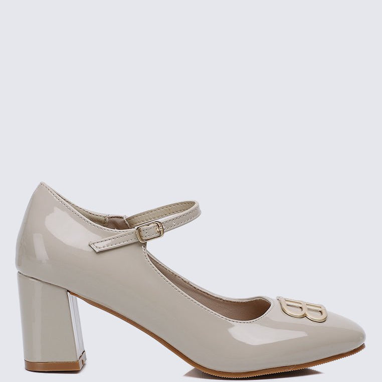 Jane WideFit Comfy Pumps In AlmondShoes - myballerine