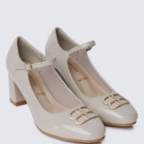 Jane WideFit Comfy Pumps In AlmondShoes - myballerine