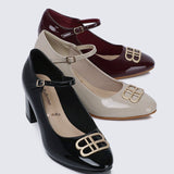 Jane WideFit Comfy Pumps In AlmondShoes - myballerine
