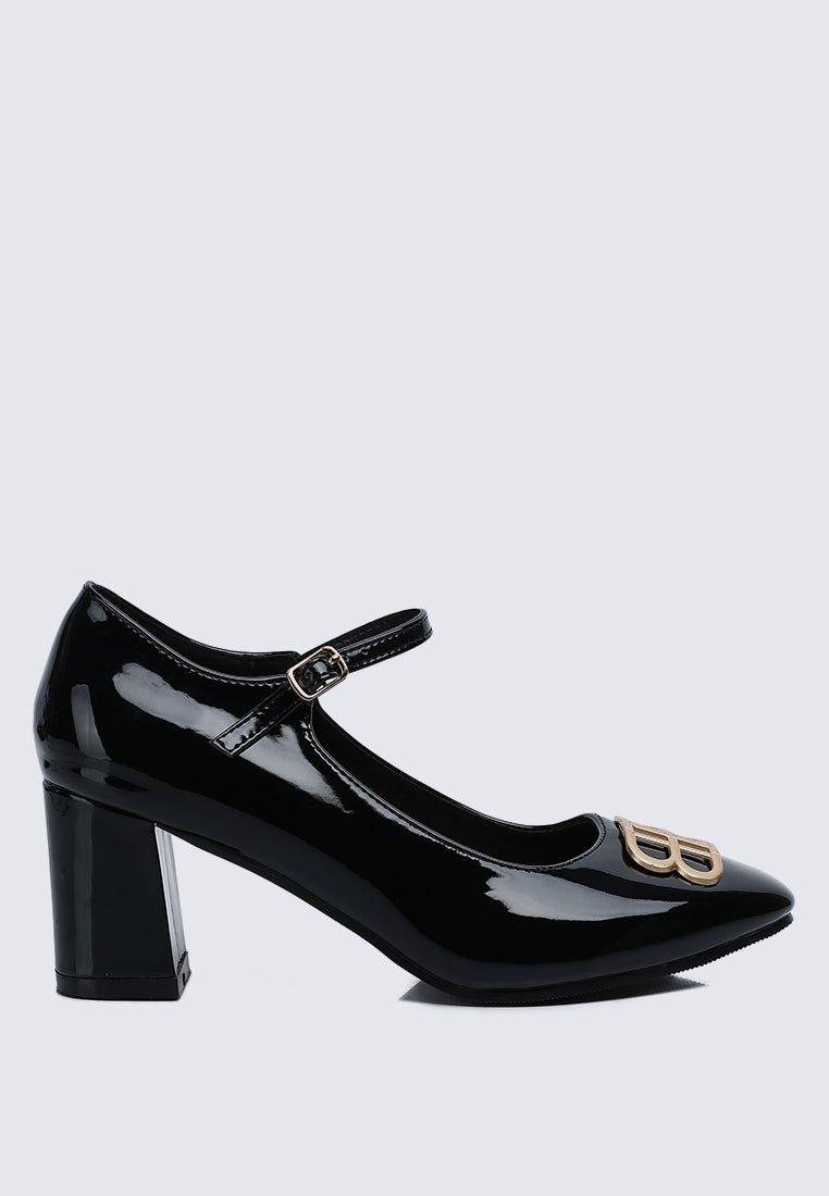 Jane WideFit Comfy Pumps In BlackShoes - myballerine