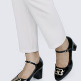 Jane WideFit Comfy Pumps In BlackShoes - myballerine