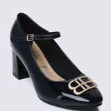 Jane WideFit Comfy Pumps In BlackShoes - myballerine