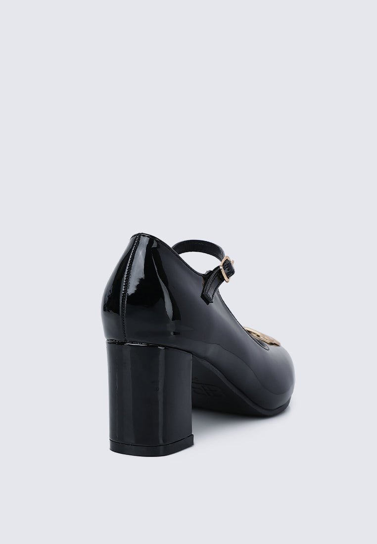 Jane WideFit Comfy Pumps In BlackShoes - myballerine