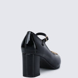 Jane WideFit Comfy Pumps In BlackShoes - myballerine