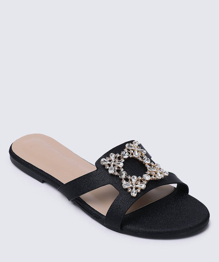 Jenny Comfy Sandals In Black