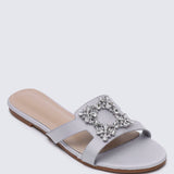 Jenny Comfy Sandals In SIlverShoes - myballerine
