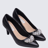 Jewel Comfy Pumps In Black - myballerine