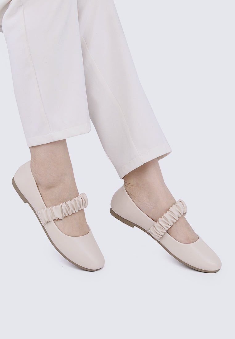 Jojo Comfy Ballerina In BeigeShoes - myballerine