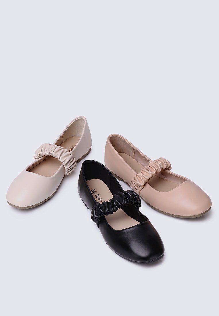 Jojo Comfy Ballerina In BeigeShoes - myballerine