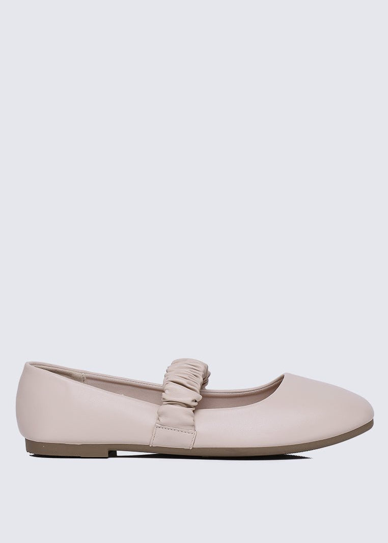 Jojo Comfy Ballerina In BeigeShoes - myballerine