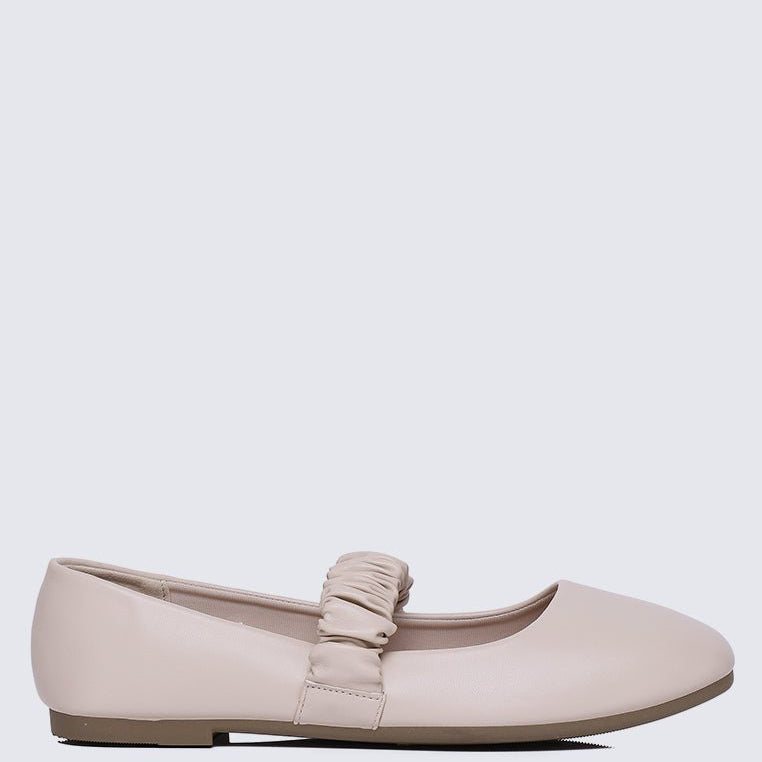 Jojo Comfy Ballerina In BeigeShoes - myballerine