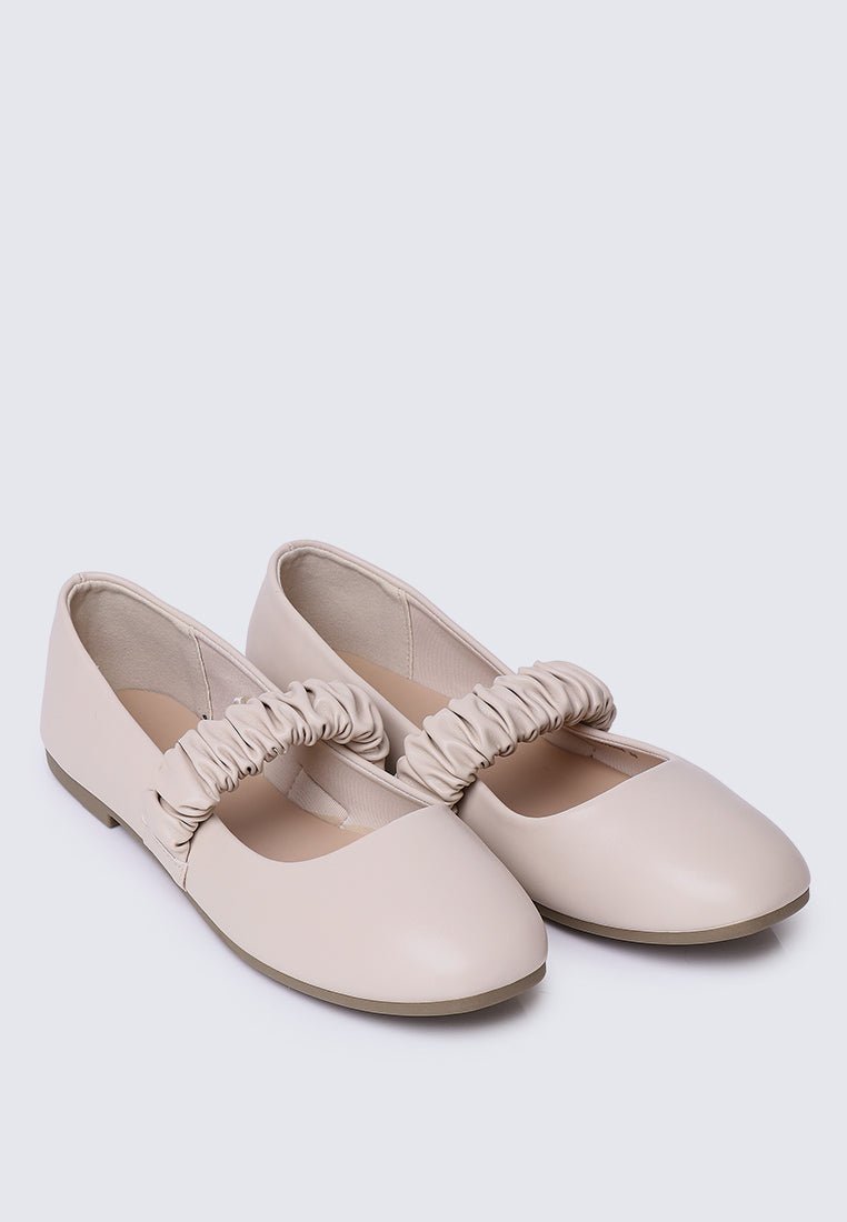 Jojo Comfy Ballerina In BeigeShoes - myballerine