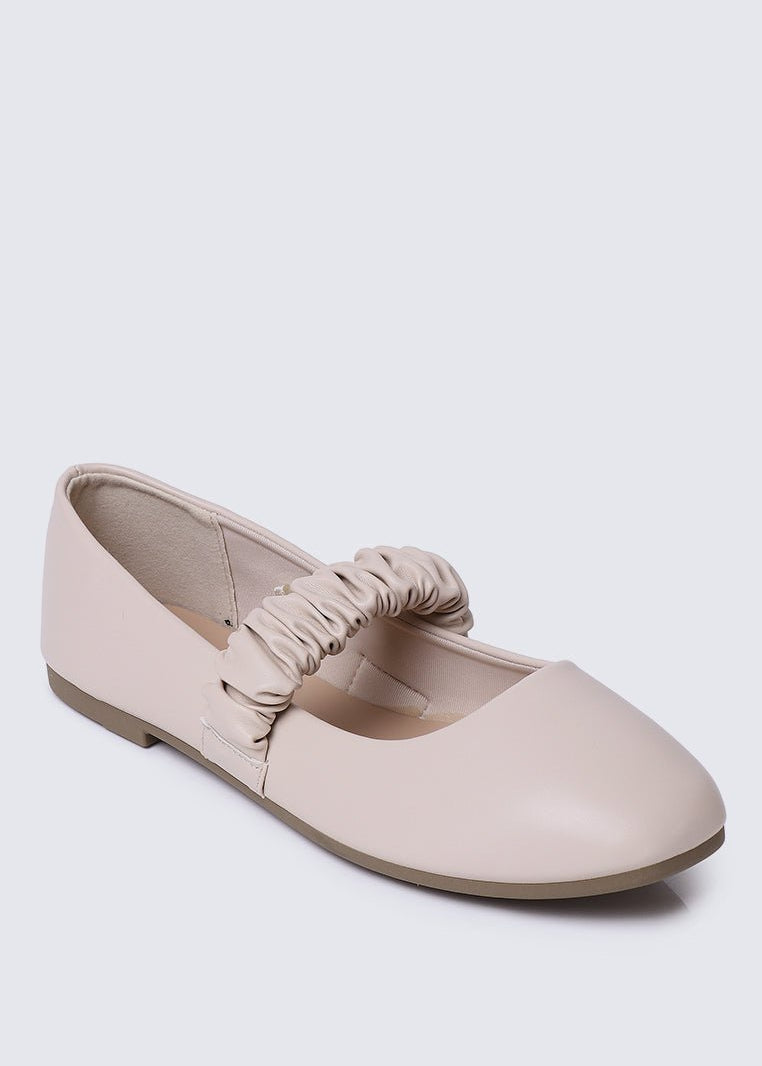 Jojo Comfy Ballerina In BeigeShoes - myballerine