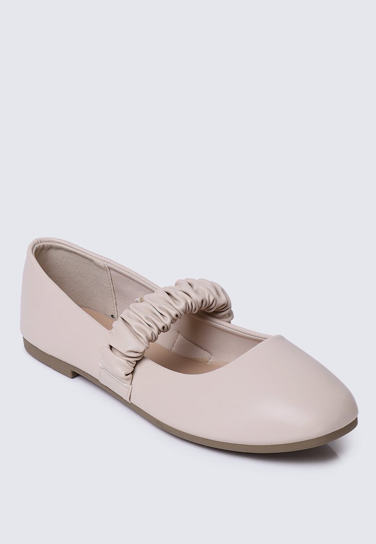 Jojo Comfy Ballerina In BeigeShoes - myballerine