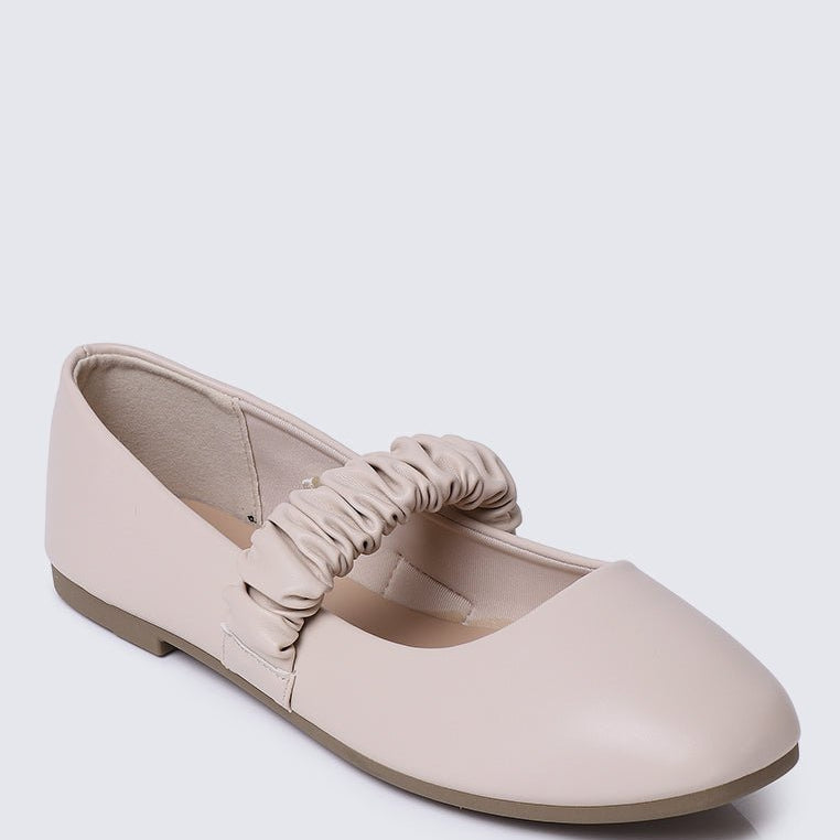 Jojo Comfy Ballerina In BeigeShoes - myballerine