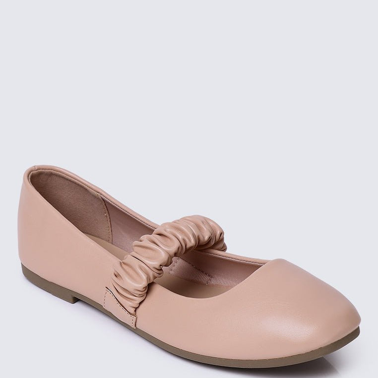 Jojo Comfy Ballerina In NudeShoes - myballerine