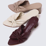 Kailia Comfy Heels In BeigeHeels - myballerine