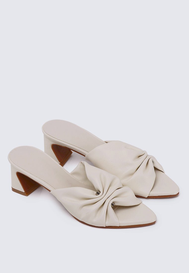 Kailia Comfy Heels In BeigeHeels - myballerine