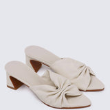 Kailia Comfy Heels In BeigeHeels - myballerine