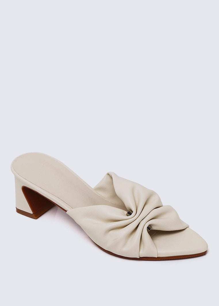 Kailia Comfy Heels In BeigeHeels - myballerine