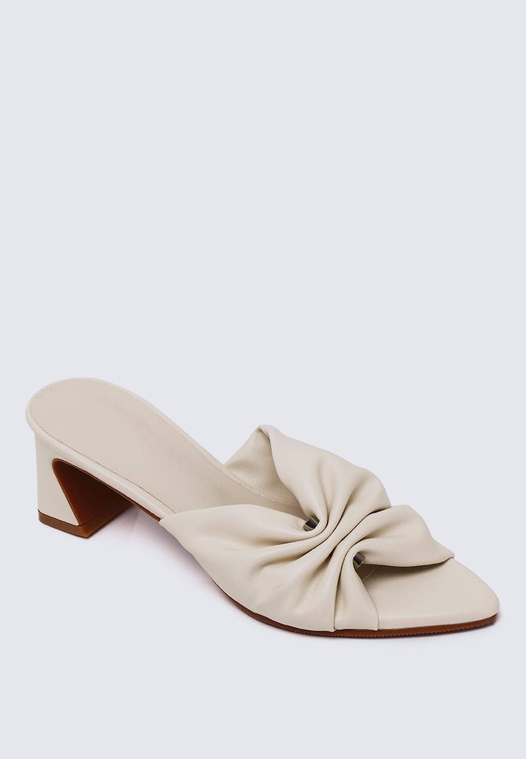 Kailia Comfy Heels In BeigeHeels - myballerine