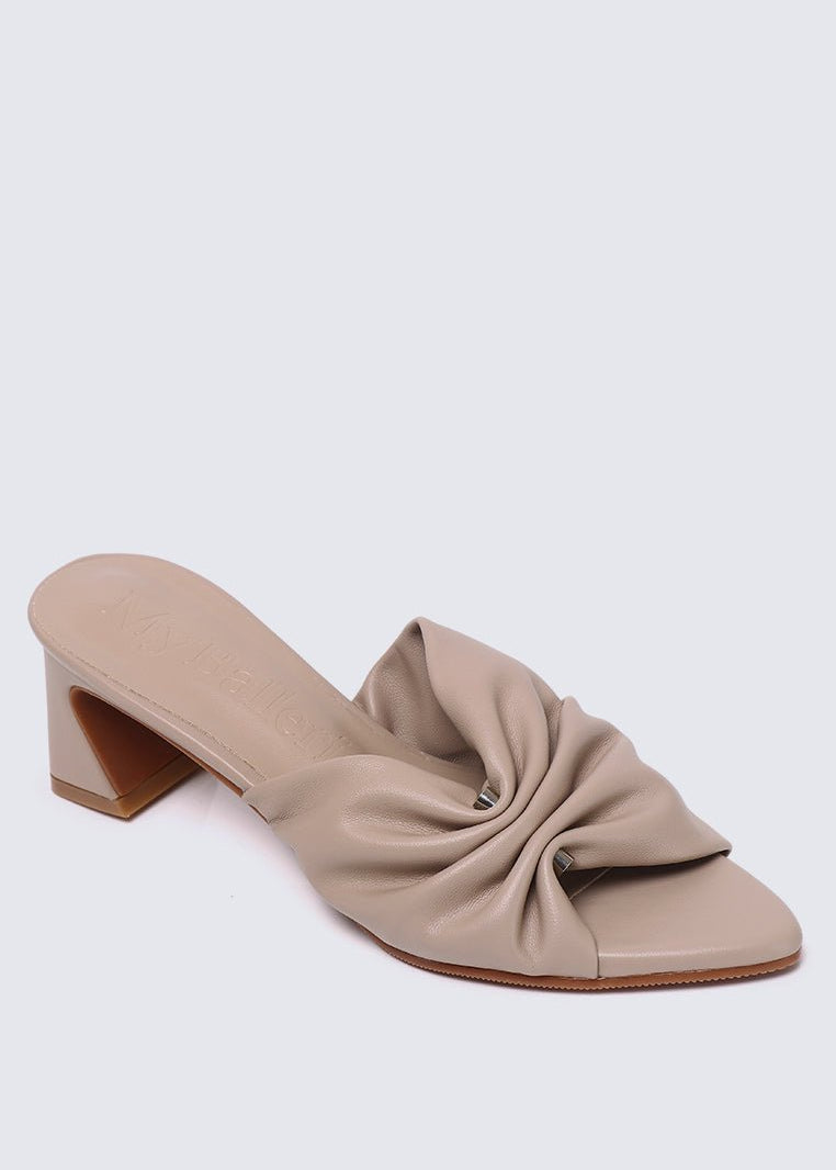 Kailia Comfy Heels In NudeHeels - myballerine