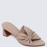 Kailia Comfy Heels In NudeHeels - myballerine