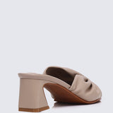 Kailia Comfy Heels In NudeHeels - myballerine